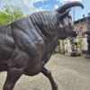 Skulptur Dekoration Stier Bronze 1,55 m - immagine 7