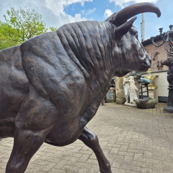 Skulptur Dekoration Stier Bronze 1,55 m - immagine 7