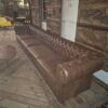 Chesterfield Sofa Couch Leder Antikbraun 4,00 m