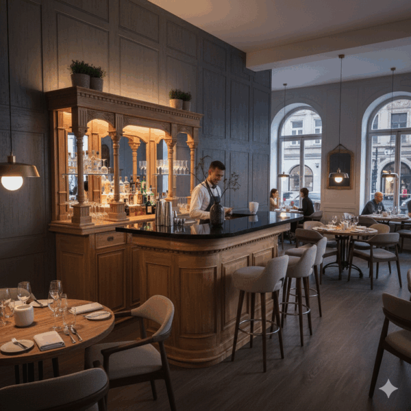 Englische Bar Theke Tresen Teakholz 2,08 m - immagine 2