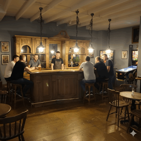 Queen Bar Theke Teakholz 3,60 m - immagine 2