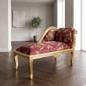 Chesterfield Chaiselongue Recamiere Dunkelrot 1,00 m
