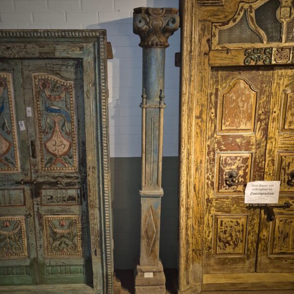 Säule Pfeiler 1830 Teakholz Sandstein