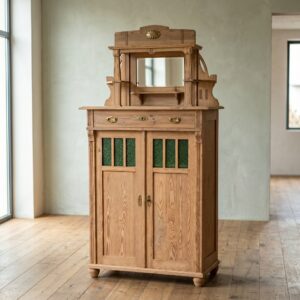 Vertiko mit Aufsatz Jugendstil 1900 Kiefer