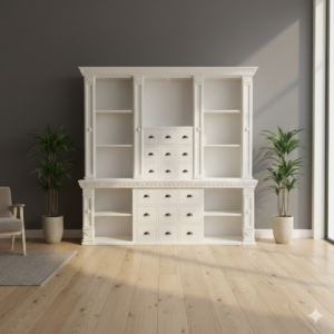 Ladenregal Apothekerschrank Anna Teakholz 2,50 m