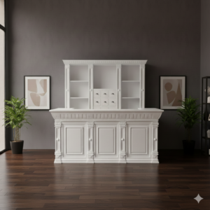 Theke Tresen Regal Ladeneinrichtung Anna Teakholz 2,50 m