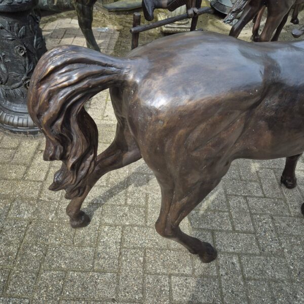 Skulptur Dekoration Pferd Pony Bronze 1,40 m - immagine 9