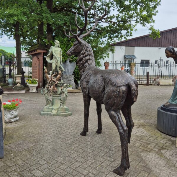 Skulptur Deko-Figur Hirsch Bronze 2,80 m - immagine 14