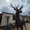 Skulptur Deko-Figur Hirsch Bronze 2,80 m - immagine 3
