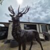 Skulptur Deko-Figur Hirsch Bronze 2,80 m - immagine 11