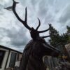 Skulptur Deko-Figur Hirsch Bronze 2,80 m - immagine 6