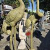 Wasserspeier Skulptur Kranich 2,30 m / 2,75 m - immagine 6