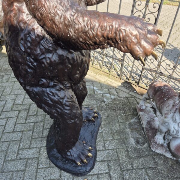 Skulptur Deko-Figur Bär Bronze 1,95 m - immagine 18