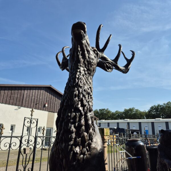 Skulptur Deko-Figur Hirsch Bronze 2,85 m - immagine 7