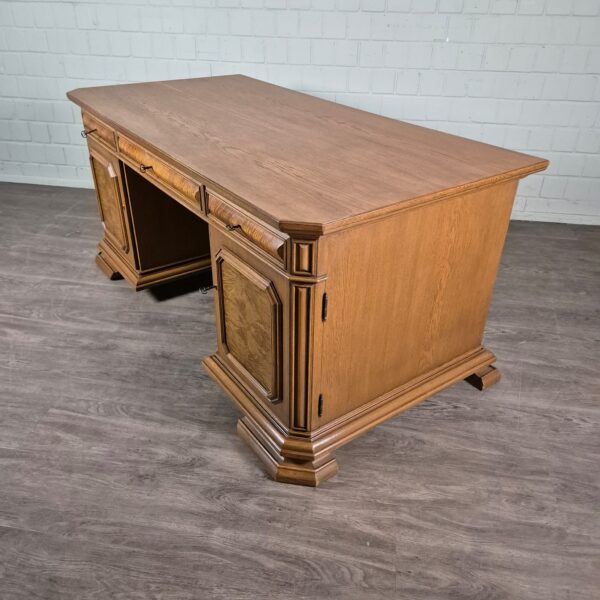 Schreibtisch Doppelschreibtisch Art-Deco 1930 Eiche - immagine 3