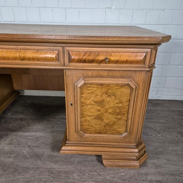 Schreibtisch Doppelschreibtisch Art-Deco 1930 Eiche - immagine 6