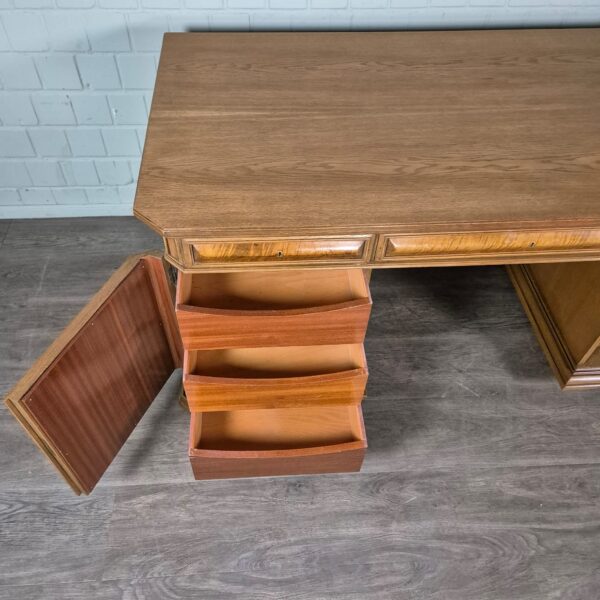 Schreibtisch Doppelschreibtisch Art-Deco 1930 Eiche - immagine 11