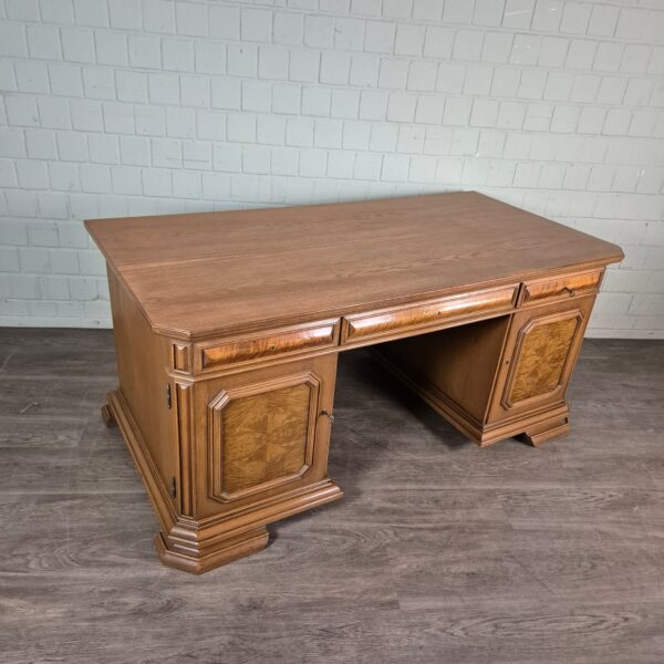 Schreibtisch Doppelschreibtisch Art-Deco 1930 Eiche