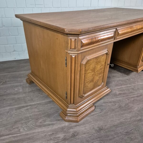 Schreibtisch Doppelschreibtisch Art-Deco 1930 Eiche - immagine 4