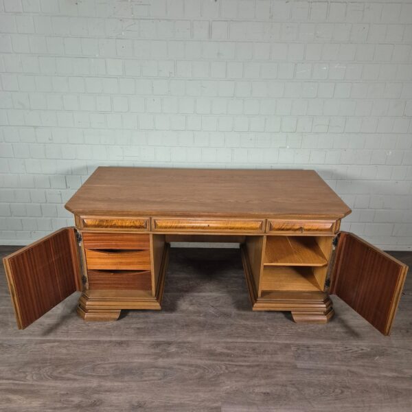 Schreibtisch Doppelschreibtisch Art-Deco 1930 Eiche - immagine 10