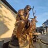 Skulptur Deko-Figur Der Denker Bronze 1,80 m