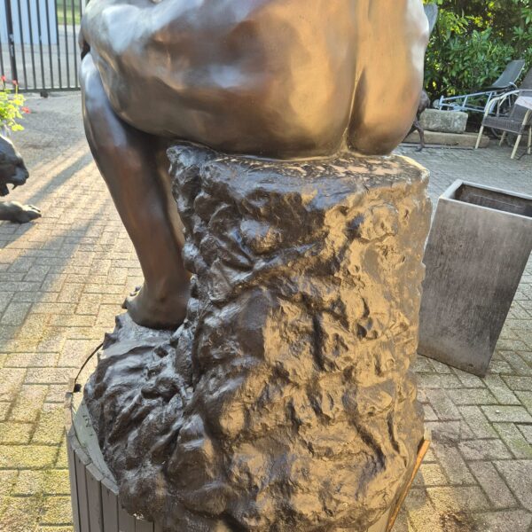 Skulptur Deko-Figur Der Denker Bronze 1,80 m - immagine 13