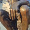 Skulptur Deko-Figur Der Denker Bronze 1,80 m - immagine 9