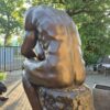 Skulptur Deko-Figur Der Denker Bronze 1,80 m - immagine 12