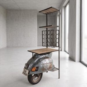 Scooter Minibar Weinregal Metall 0,90 m