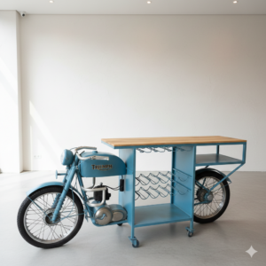 Scooter Minibar Weinregal Metall 2,25 m