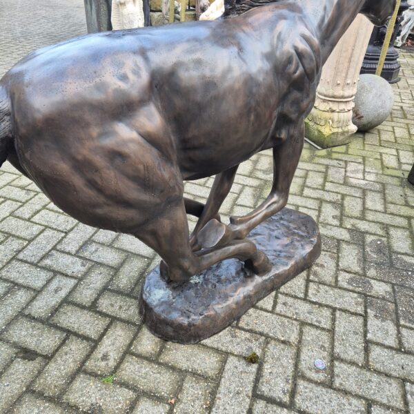 Skulptur Deko-Figur Pferd Bronze 1,20 m - immagine 10
