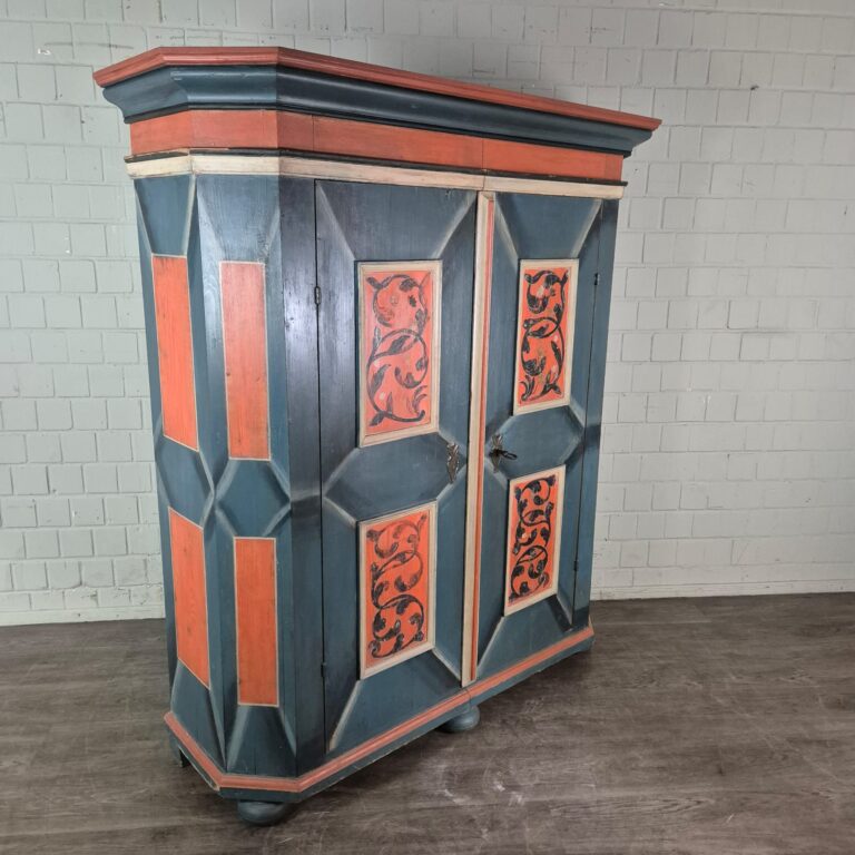 Schrank Bauernmalerei Barock 1780 - immagine 4