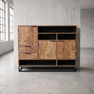 Sideboard Schrank Teakholz 1,40 m