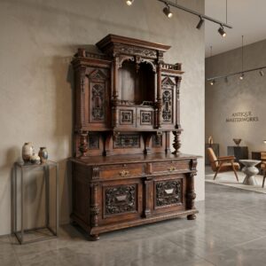Buffetschrank Schrank Gründerzeit 1880 Eiche