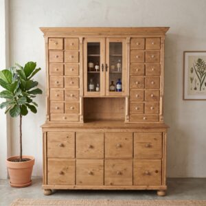 Buffetschrank Apothekerschrank Gründerzeit 1880 Kiefer