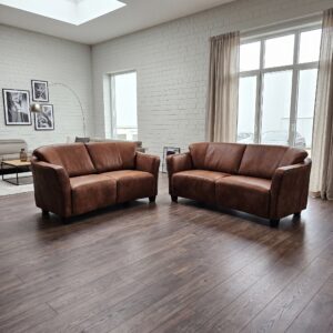 Couch Sofa Braun 2,5 - 2 Leder
