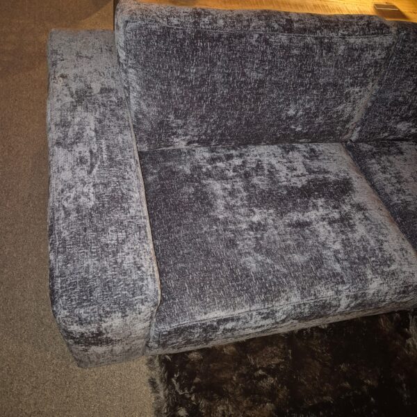 Eckcouch Ecksofa Sofa Couch Blau 2,90 m x 1,90 m Velours - immagine 2