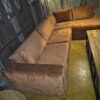 Eckcouch Ecksofa Sofa Couch Rostbraun 2,90 m x 1,90 m Velours - immagine 2