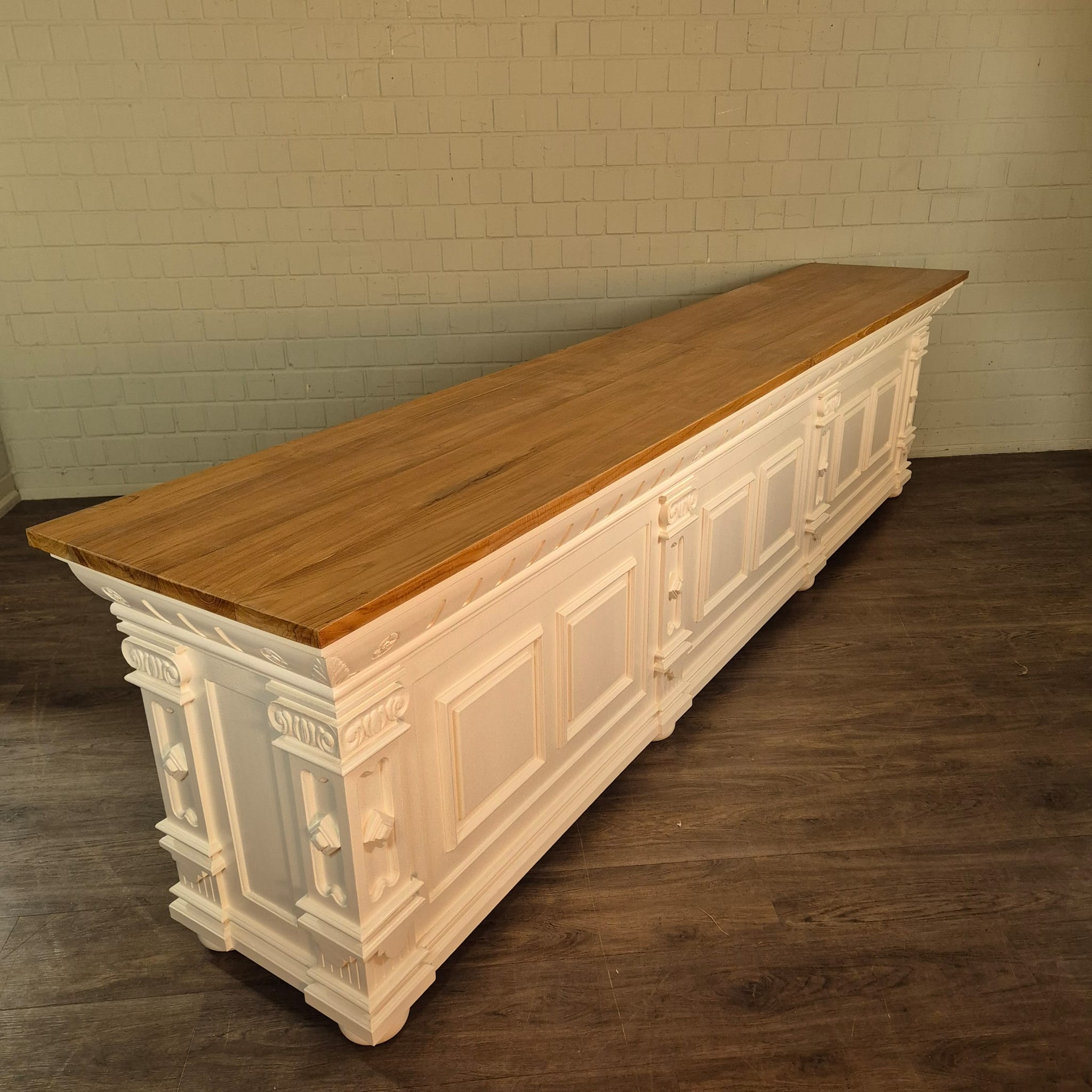 Theke Tresen Bella Elegance 3,50 m Teakholz - immagine 4