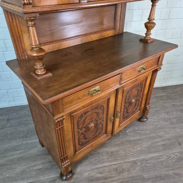 Buffetschrank Schrank Gründerzeit 1880 Nussbaum - immagine 6