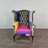 Chesterfield Sessel Leder Modell Karneval - immagine 2