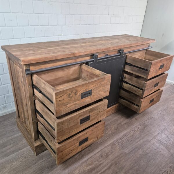Sideboard Anrichte Teakholz 1,80 m - immagine 15
