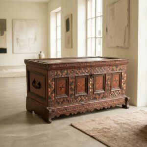 Truhe Barock 1800 Eiche