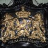Wappen-Schild Je Maintiendrai / Hofleverancier Aluminium 0,43 m - immagine 5