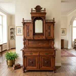 Buffetschrank Schrank Gründerzeit 1880 Nussbaum