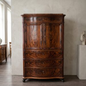Geschirrschrank Kabinettschrank Biedermeier 1850 Mahagoni