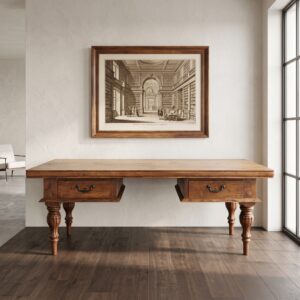 Schreibtisch Teakholz 2,04 m
