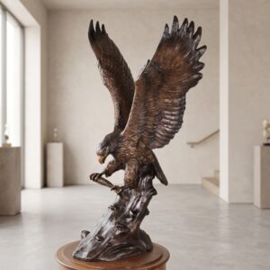 Skulptur Dekoration Adler Bronze 1,06 m
