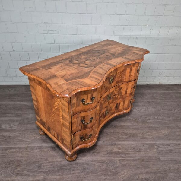 Barockkommode Kommode Barock 1780 Nussbaum - immagine 6