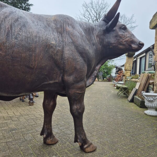 Skulptur Dekoration Kuh Bronze 1,72 m - immagine 10